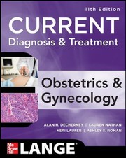 Current Diagnosis Treatment Obstetrics Gynecology