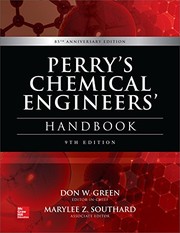 Perry's Chemical Engineers' Handbook, 9th Edition