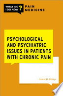 Psychological and Psychiatric Issues in Patients with Chronic Pain