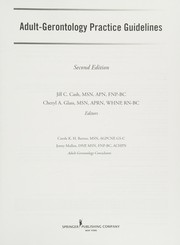Adult-Gerontology Practice Guidelines