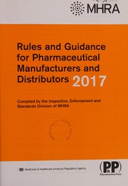 Rules and Guidance for Pharmaceutical Manufacturers and Distributors2017