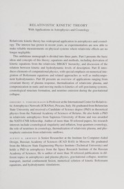 Relativistic Kinetic Theory