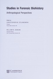 Studies in Forensic Biohistory