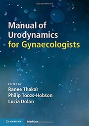 Manual of Female Urodynamics