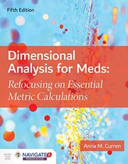 Dimensional Analysis for Meds
