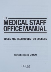 Medical Staff Office Manual