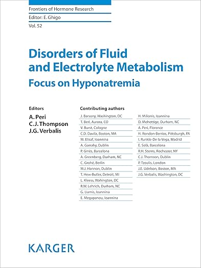 Disorders of Fluid and Electrolyte Metabolism
