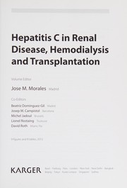 Hepatitis C in renal disease, hemodialysis, and transplantation
