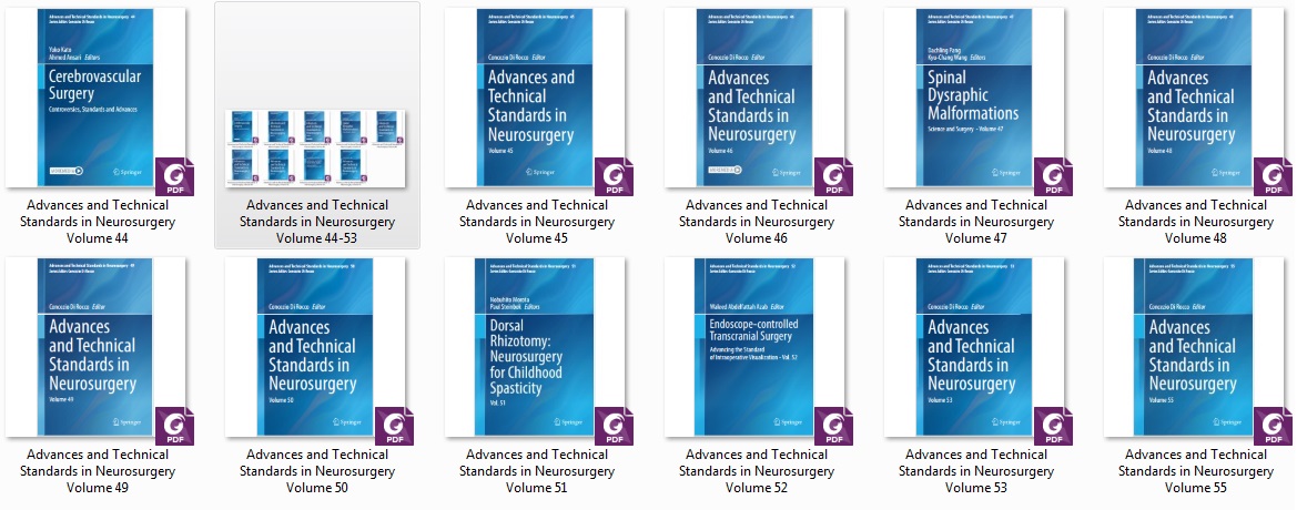 Advances and Technical Standards in Neurosurgery Volume 44-55 2022-2025 Full Archives TRUE PDF