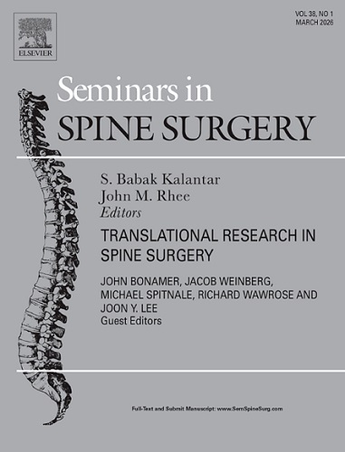 Seminars in Spine Surgery 2026 Full Archives TRUE PDF