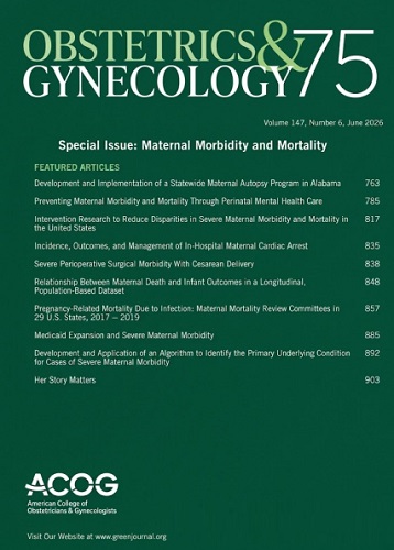ACOG The Green Journal Obstetrics &amp; Gynecology 2026 Full Archives TRUE PDF